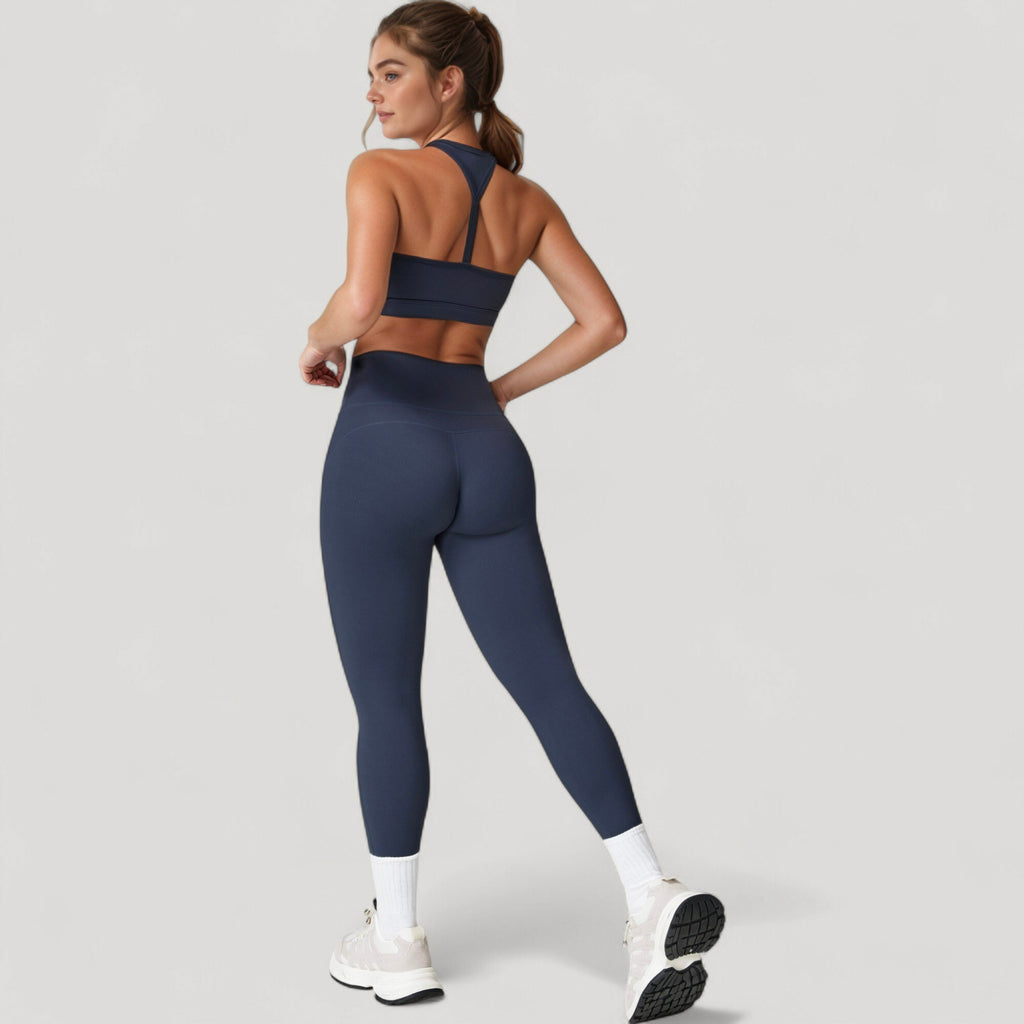 Anna-Kaci Active Women's High Waist Full Length Leggings with Seamless Design and Stretch Fit for Everyday Movement