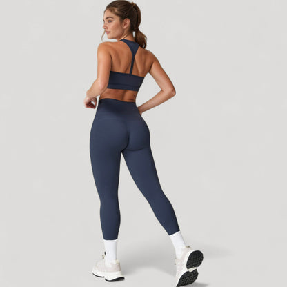 Anna-Kaci Active Women's High Waist Full Length Leggings with Seamless Design and Stretch Fit for Everyday Movement