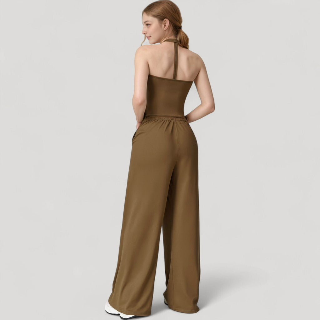 Anna-Kaci Active Women's Wide Leg Lounge Pants with Drawstring Waist and Relaxed Fit for All-Day Comfort