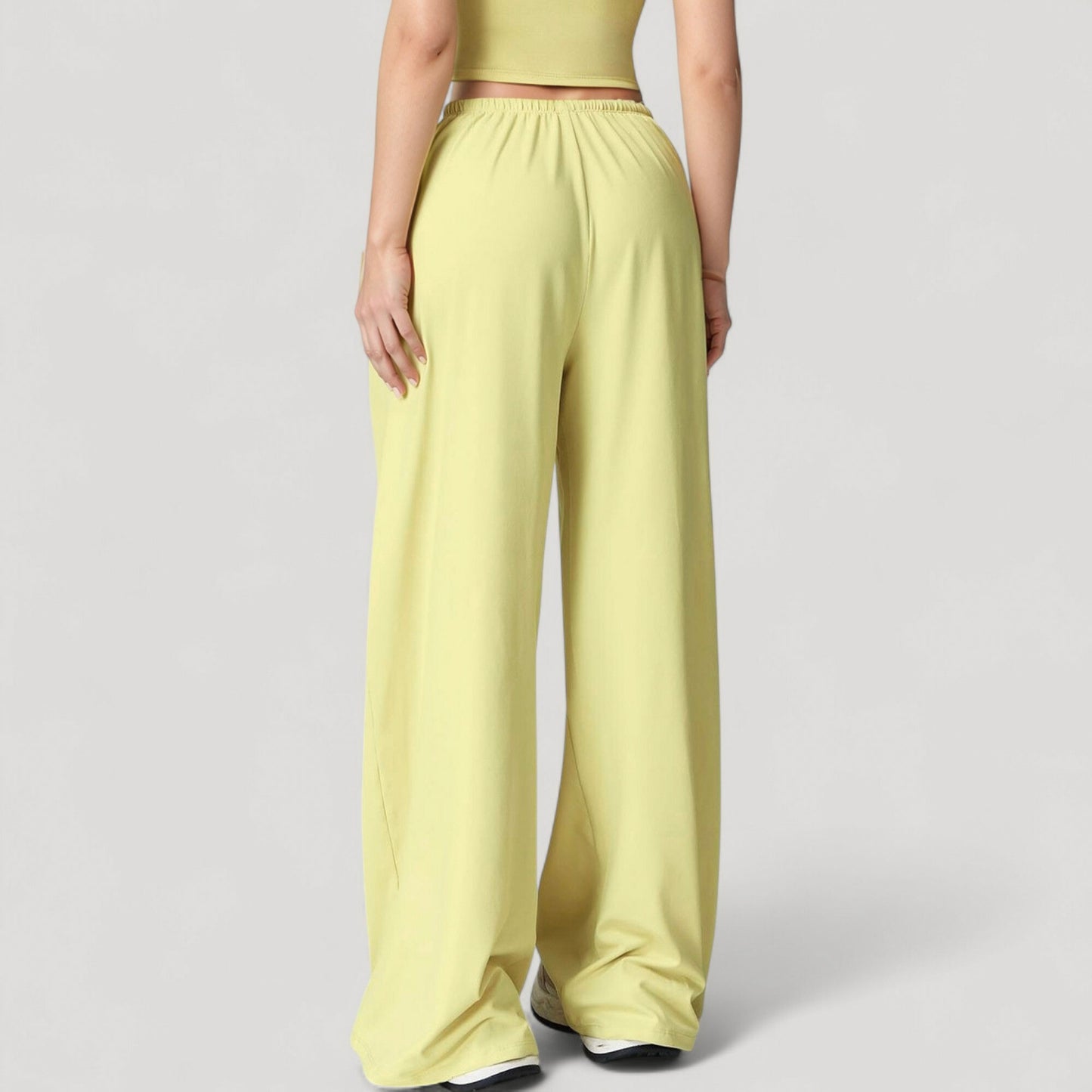 Anna-Kaci Active Women's Wide Leg Lounge Pants with Drawstring Waist and Relaxed Fit for All-Day Comfort