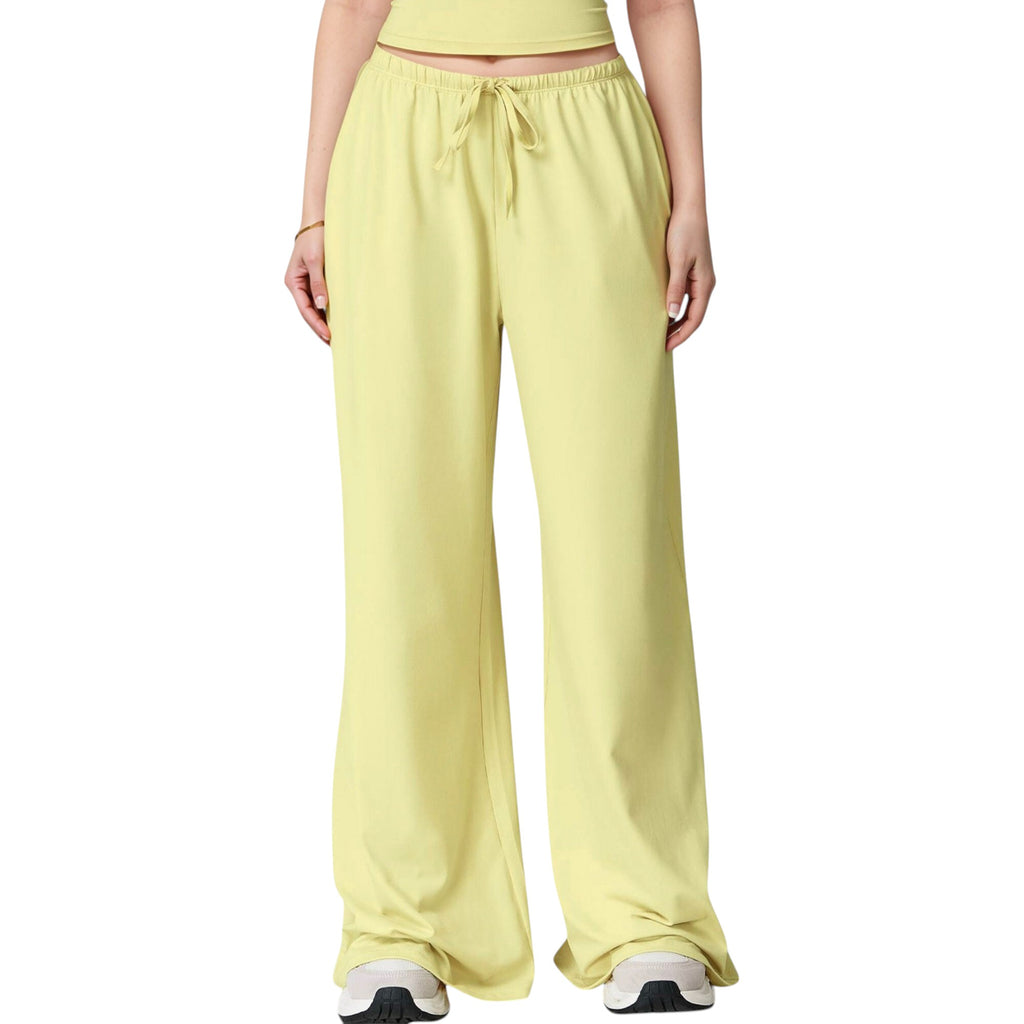 Anna-Kaci Active Women's Wide Leg Lounge Pants with Drawstring Waist and Relaxed Fit for All-Day Comfort