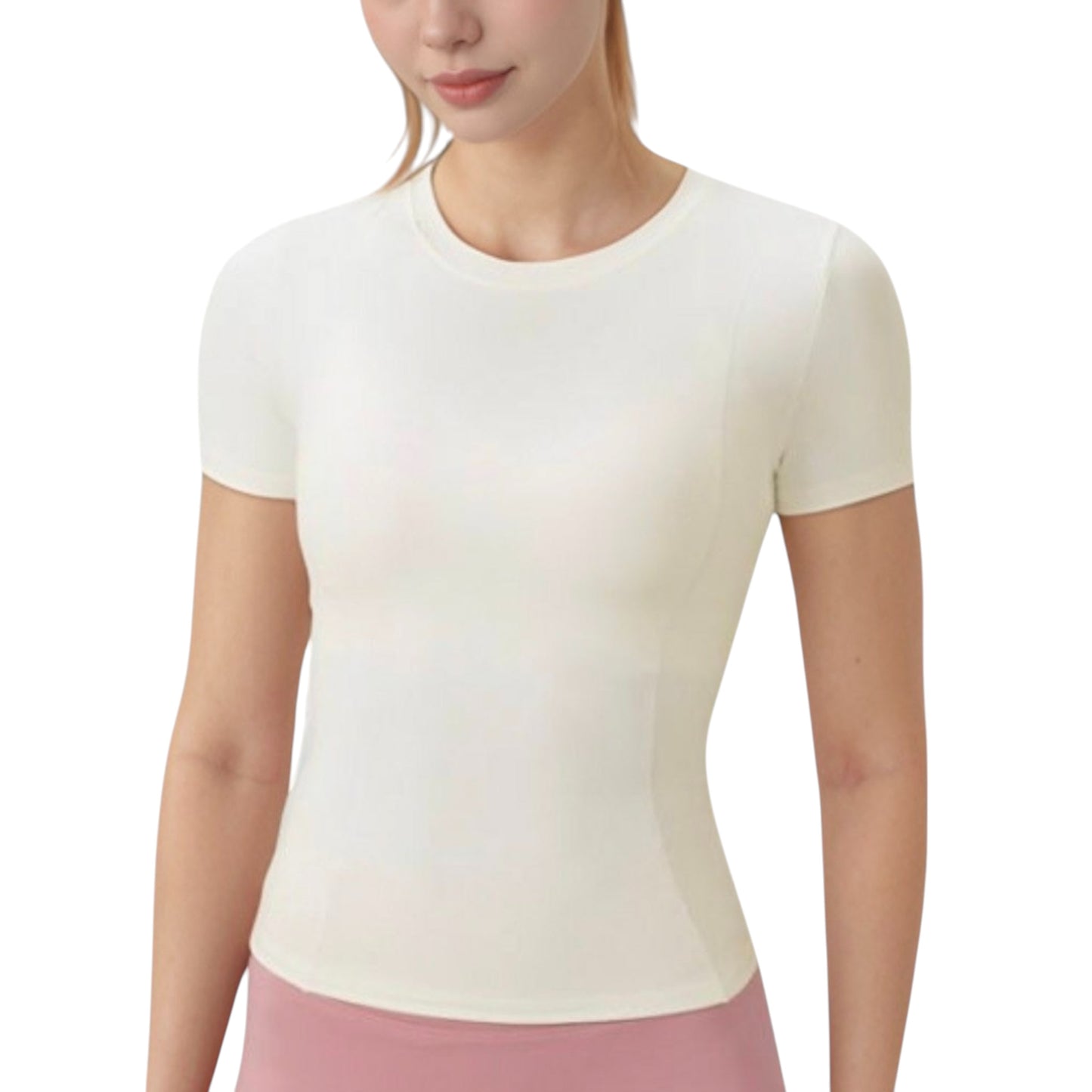 Anna-Kaci Women's Short Sleeve Performance Tee with Crew Neck and Slim Fit Stretch Fabric