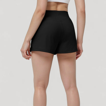 Anna-Kaci Active Women's High Waist Performance Shorts with Wide Waistband and Side Pockets for Active Comfort