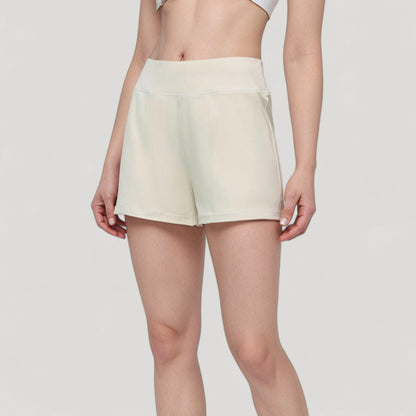 Anna-Kaci Active Women's High Waist Performance Shorts with Wide Waistband and Side Pockets for Active Comfort