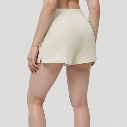 Anna-Kaci Active Women's High Waist Performance Shorts with Wide Waistband and Side Pockets for Active Comfort