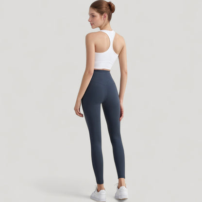 Anna-Kaci Active Women's Scoop Neck Sports Bra Top with Wide Straps and Soft Stretch Fit