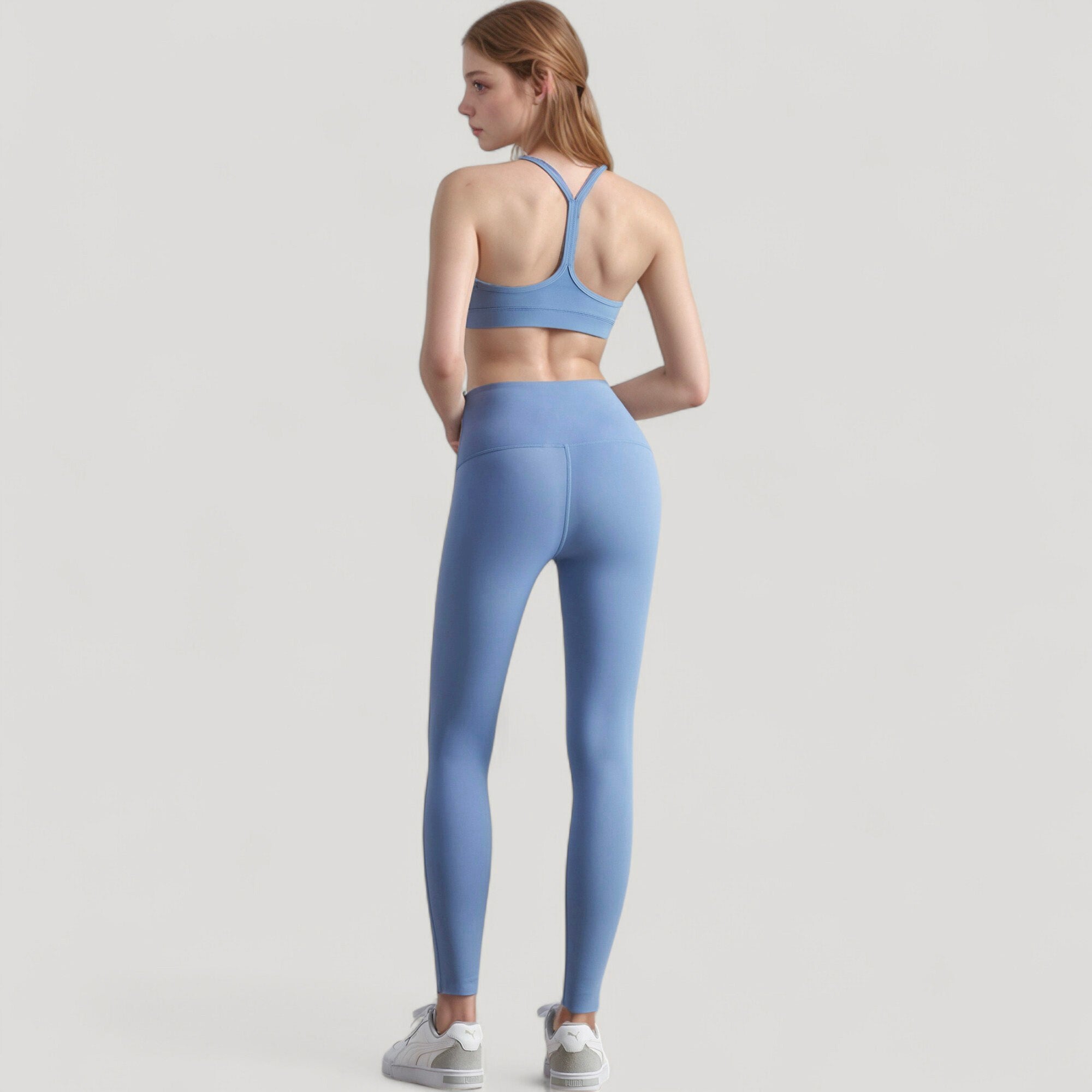 Anna-Kaci Active Women's Scoop Neck Sports Bra Top with Adjustable Thin Straps and Seamless Lightweight Fabric