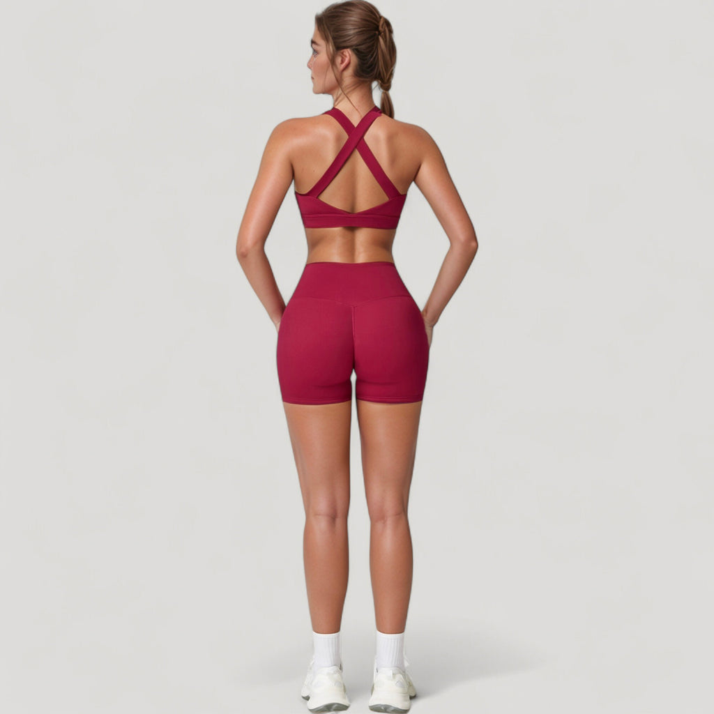 Anna-Kaci Active Women's High Waist Compression Athletic Shorts with Supportive Stretch Fit and Streamlined Seams
