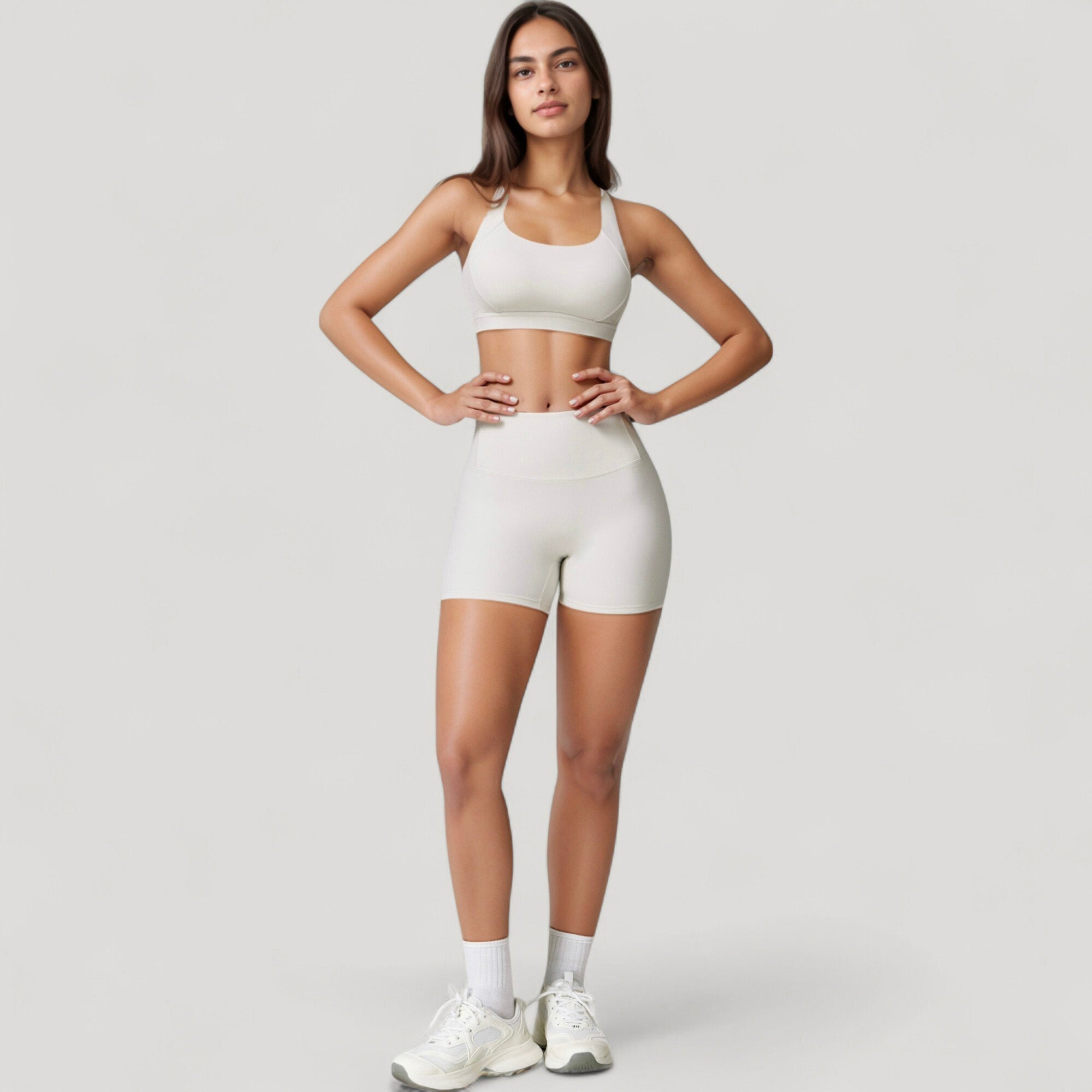 Anna-Kaci Active Women's High Waist Compression Athletic Shorts with Supportive Stretch Fit and Streamlined Seams