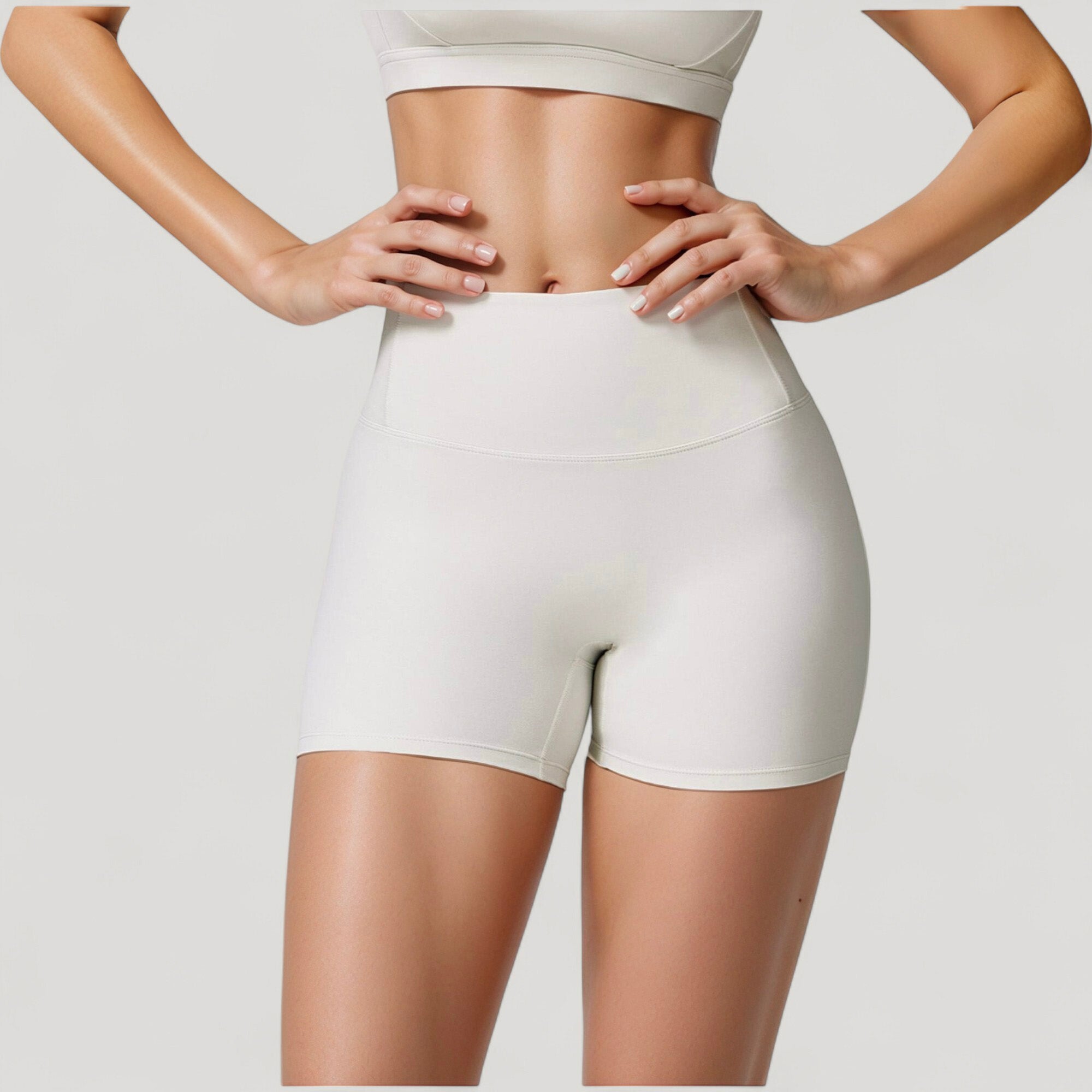 Anna-Kaci Active Women's High Waist Compression Athletic Shorts with Supportive Stretch Fit and Streamlined Seams