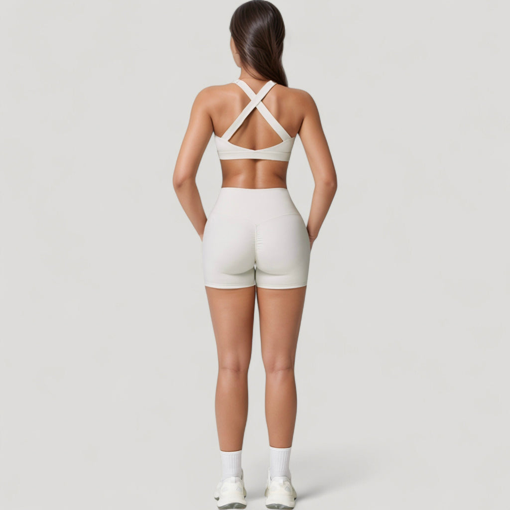 Anna-Kaci Active Women's High Waist Compression Athletic Shorts with Supportive Stretch Fit and Streamlined Seams