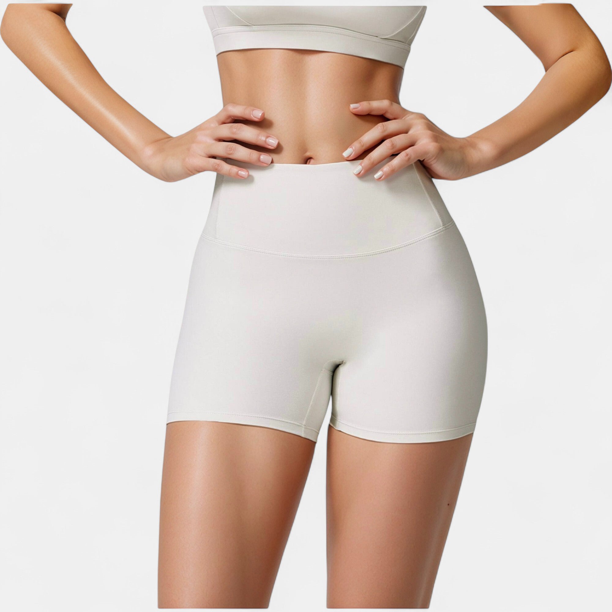 Anna-Kaci Active Women's High Waist Compression Athletic Shorts with Supportive Stretch Fit and Streamlined Seams