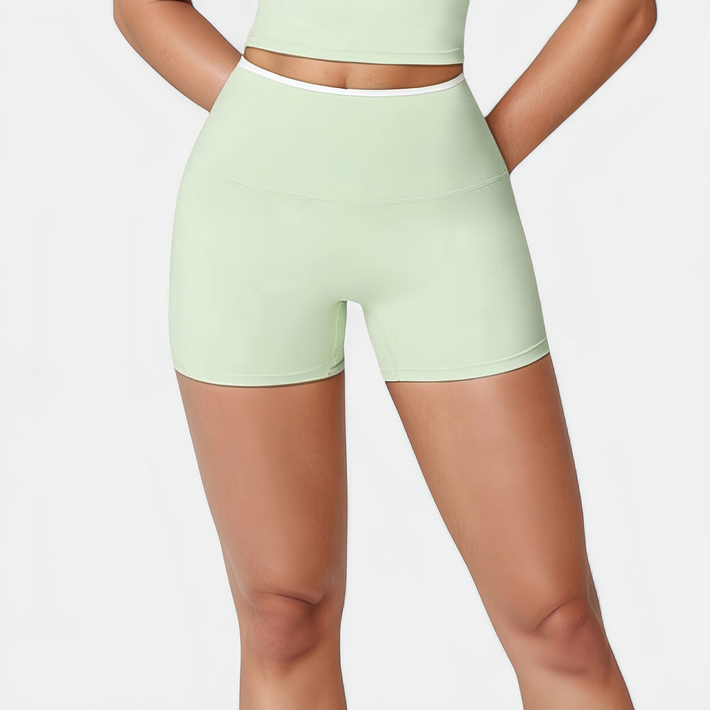 Anna-Kaci Active Women's High Waist Athletic Shorts with Stretch Fabric and Contour Fit Waistband