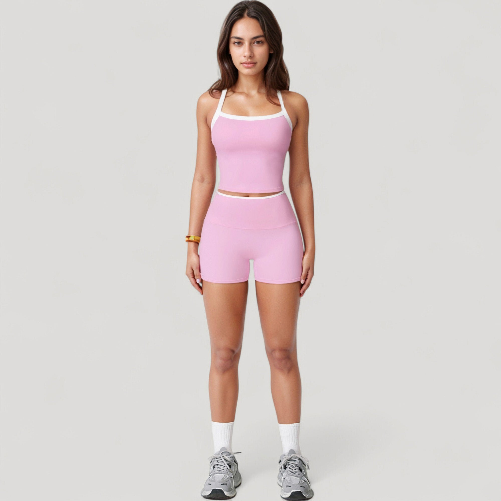 Anna-Kaci Active Women's High Waist Athletic Shorts with Stretch Fabric and Contour Fit Waistband