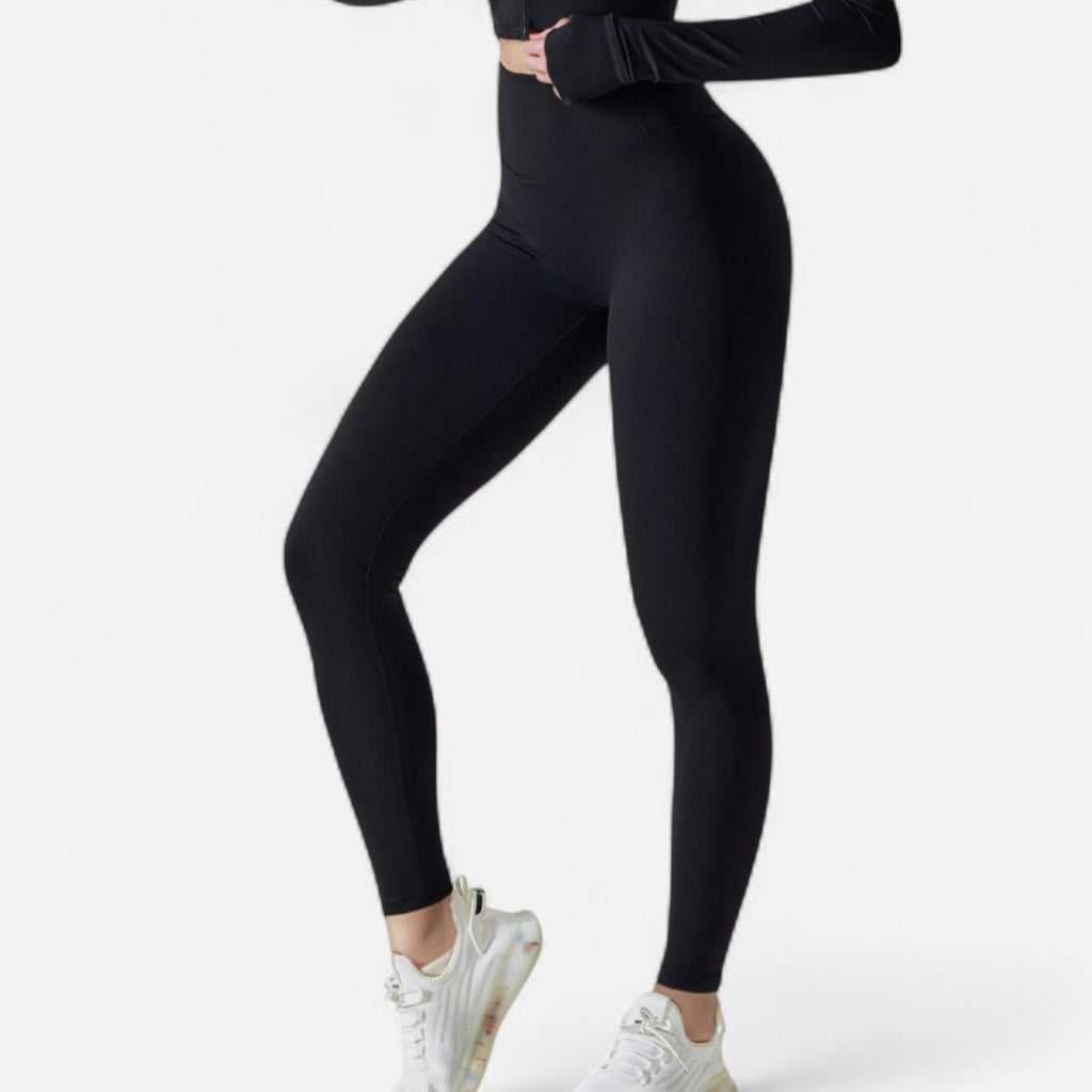 Anna-Kaci Active Women's High Waist Compression Leggings with Seamless Fit and Sculpting Stretch Fabric