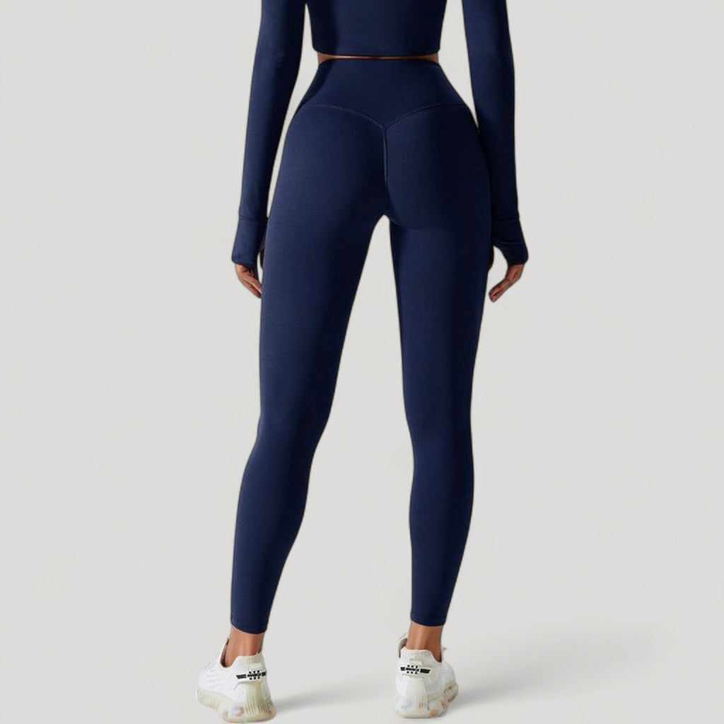 Anna-Kaci Active Women's High Waist Compression Leggings with Seamless Fit and Sculpting Stretch Fabric