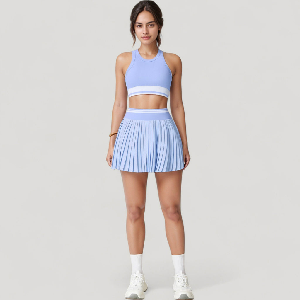 Anna-Kaci Active Women's Pleated Tennis Skirt with Built-In Shorts and Side Pocket for Sporty Style and Functional Movement