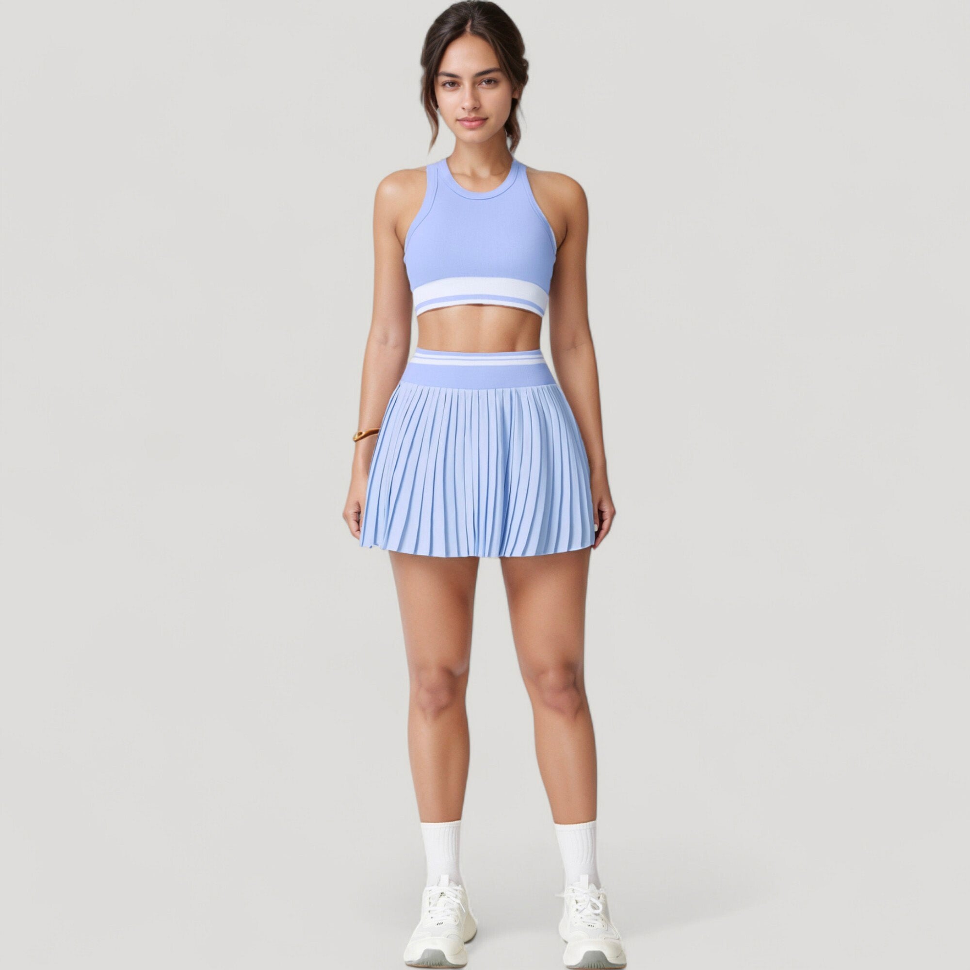 Anna-Kaci Active Women's Pleated Tennis Skirt with Built-In Shorts and Side Pocket for Sporty Style and Functional Movement