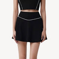Anna-Kaci Active Women's High Waist Flare Tennis Skirt with Contrast Piping and Flowy Athletic Silhouette