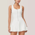 Anna-Kaci Active Women's Activewear Romper with Skirt Overlay and Built-In Shorts Design