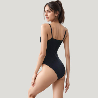Anna-Kaci Swim Women's One-Piece Swimsuit with Plunging V-Neckline Adjustable Straps and High Cut Leg Design