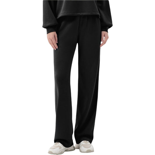 Anna-Kaci Active Women's Wide Leg Lounge Pants with Elastic Drawstring Waist
