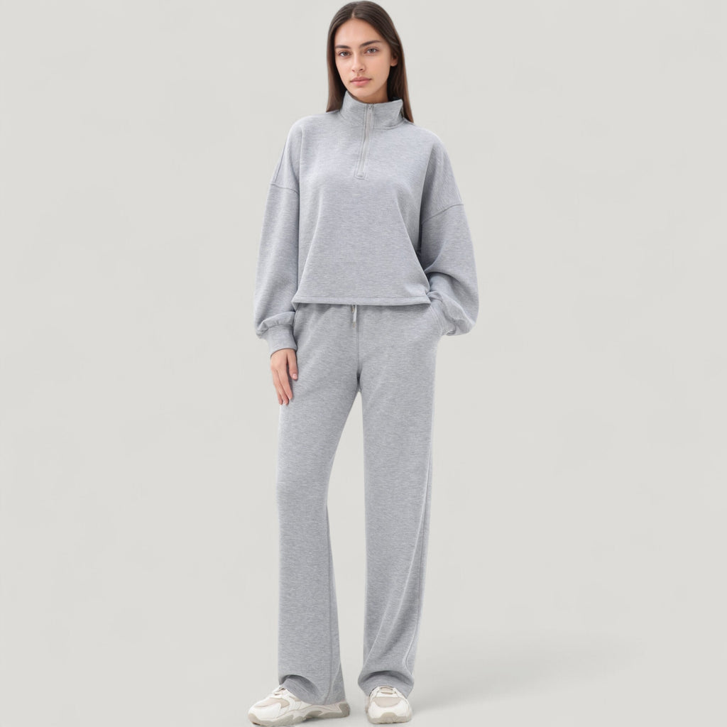 Anna-Kaci Active Women's Wide Leg Lounge Pants with Elastic Drawstring Waist