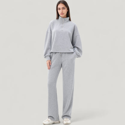 Anna-Kaci Active Women's Wide Leg Lounge Pants with Elastic Drawstring Waist