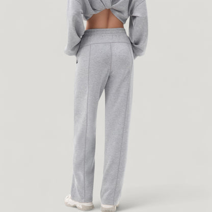 Anna-Kaci Active Women's Wide Leg Lounge Pants with Elastic Drawstring Waist