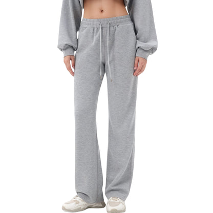 Anna-Kaci Active Women's Wide Leg Lounge Pants with Elastic Drawstring Waist