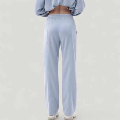 Anna-Kaci Active Women's Wide Leg Lounge Pants with Elastic Drawstring Waist