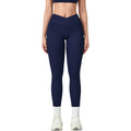 Anna-Kaci Active Women's High Waist Crossover Lounge Leggings with Full Length Slim Fit and Flattering Waistband