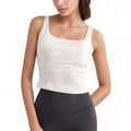 Anna-Kaci Active Women's Ribbed Knit Square Neck Tank Top with Wide Straps