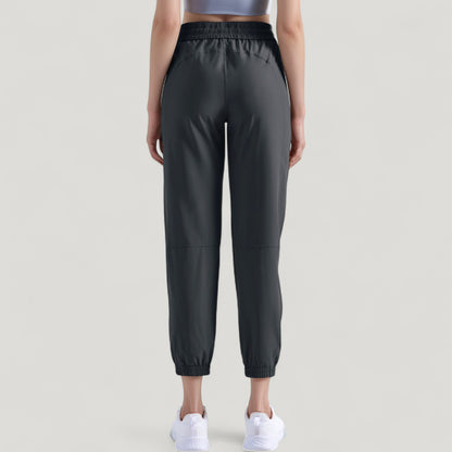 Anna-Kaci Active Women's High Waist Jogger Pants with Elastic Cuffs and Side Pockets