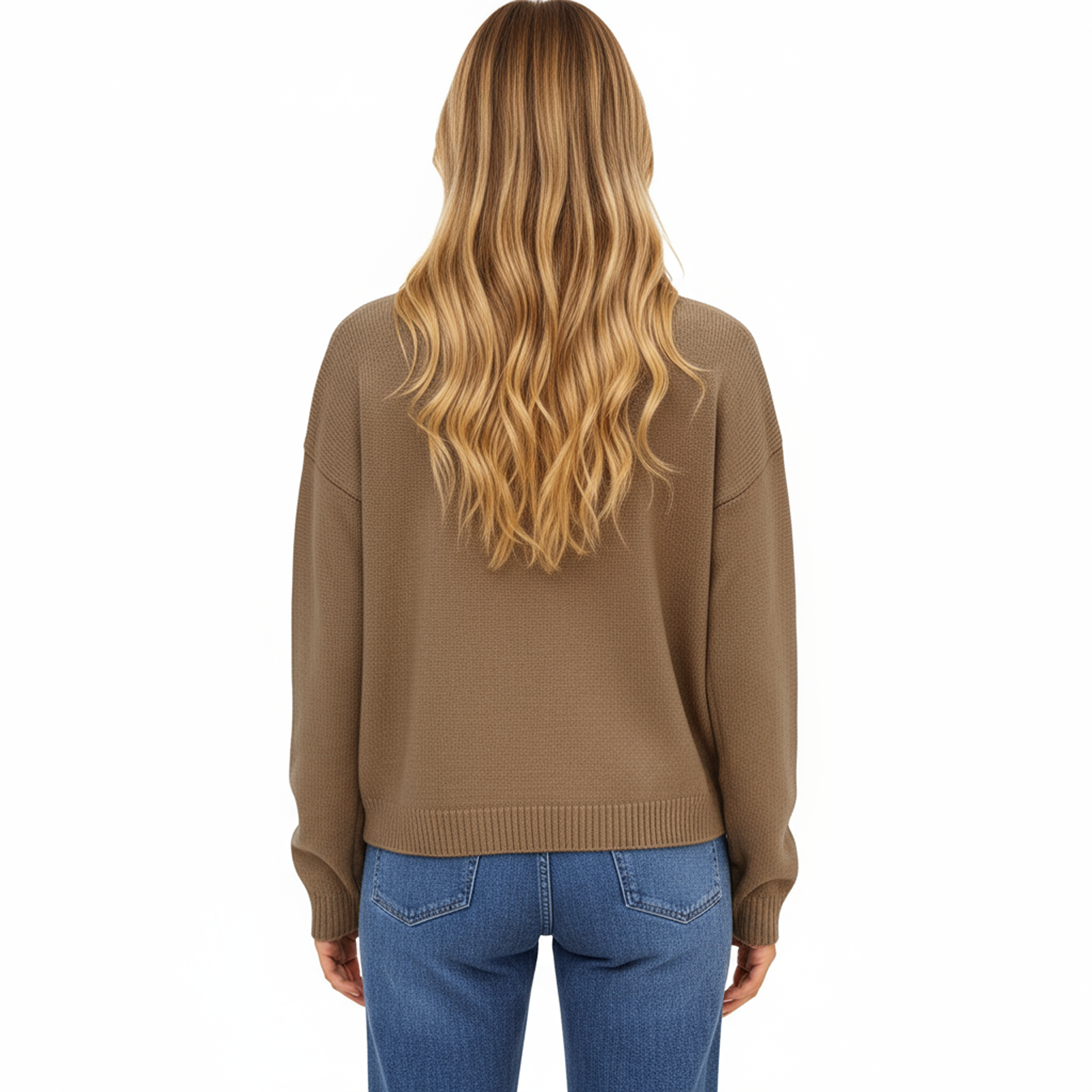 Anna-Kaci Women's Button Front Long Sleeve Knit Cardigan with Stand Collar and Front Pocket