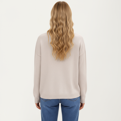 Anna-Kaci Women's Button Front Long Sleeve Knit Cardigan with Stand Collar and Front Pocket