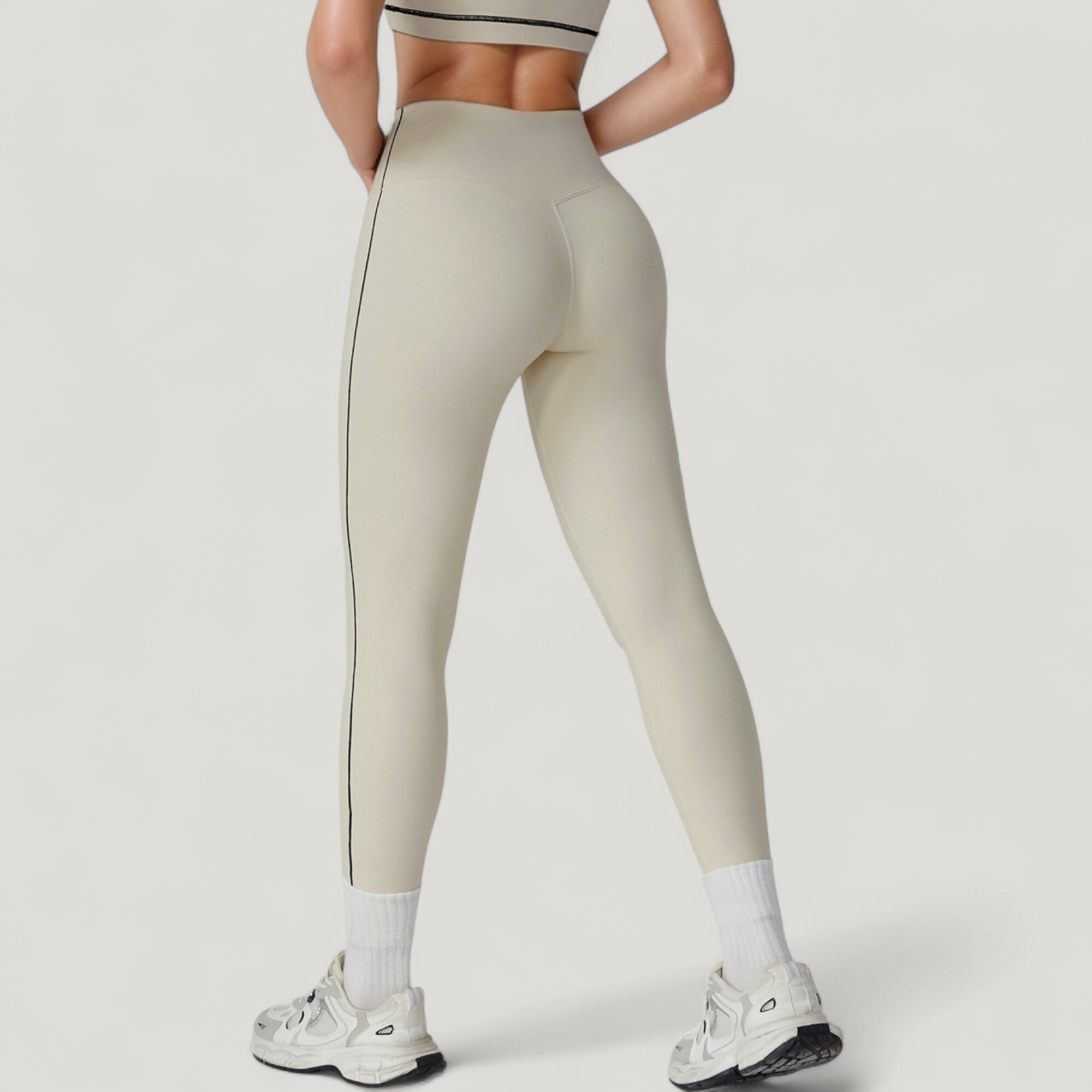 Anna-Kaci Active Women's High Waist Contoured Seam Activewear Leggings with Stretch Fit and Full Length