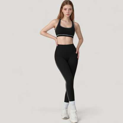 Anna-Kaci Active Women's High Waist Contoured Seam Activewear Leggings with Stretch Fit and Full Length