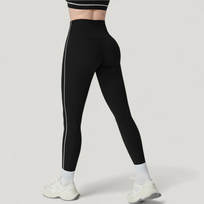Anna-Kaci Active Women's High Waist Contoured Seam Activewear Leggings with Stretch Fit and Full Length