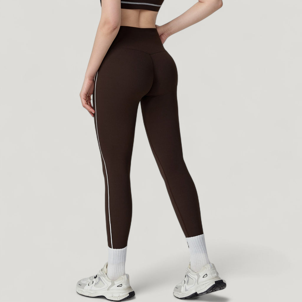 Anna-Kaci Active Women's High Waist Contoured Seam Activewear Leggings with Stretch Fit and Full Length