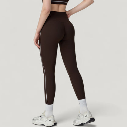 Anna-Kaci Active Women's High Waist Contoured Seam Activewear Leggings with Stretch Fit and Full Length