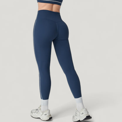 Anna-Kaci Active Women's High Waist Contoured Seam Activewear Leggings with Stretch Fit and Full Length