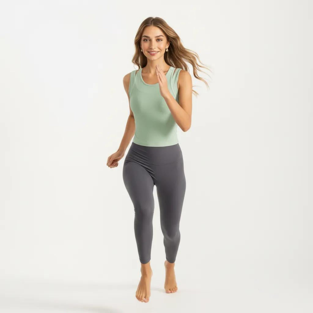Anna-Kaci Active Women's Sleeveless Fitted Active Tank Top with Smooth Stretch Fabric and Scoop Neckline