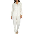 Anna-Kaci Lounge Women's 2-Piece Set Long Sleeve Button Front Pajama Top with Contrast Piping and Relaxed Fit Pants