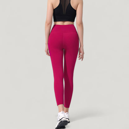Anna-Kaci Active Women's High Waist Full Length Leggings with Wide Waistband and Side Pocket