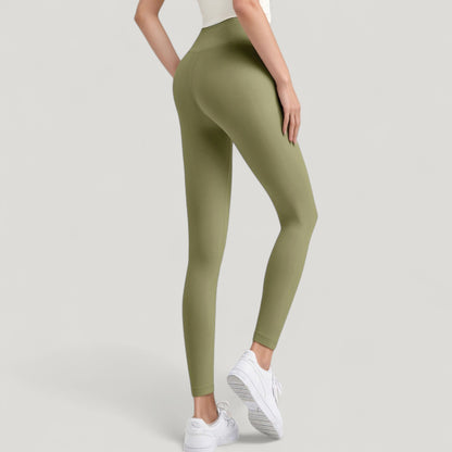 Anna-Kaci Active Women's High Waist Full Length Leggings with Wide Waistband