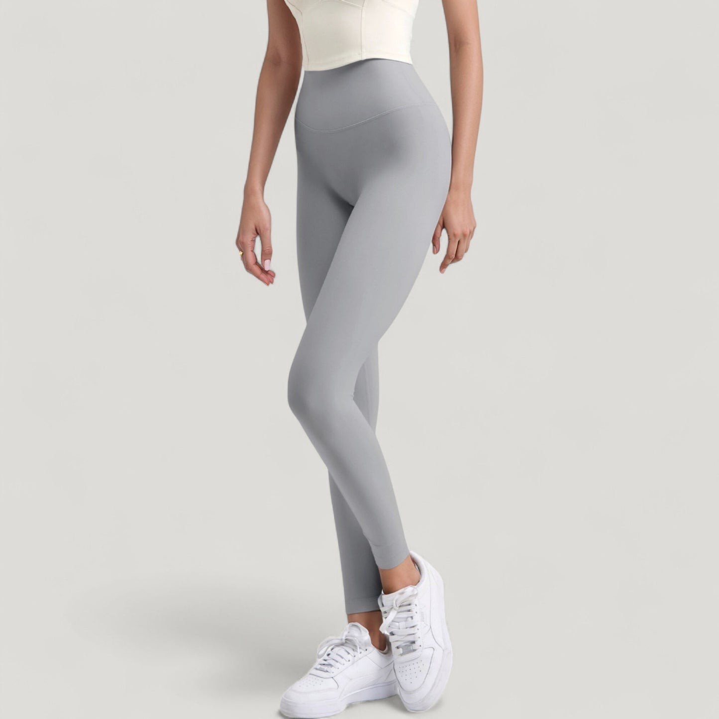 Anna-Kaci Active Women's High Waist Full Length Leggings with Wide Waistband