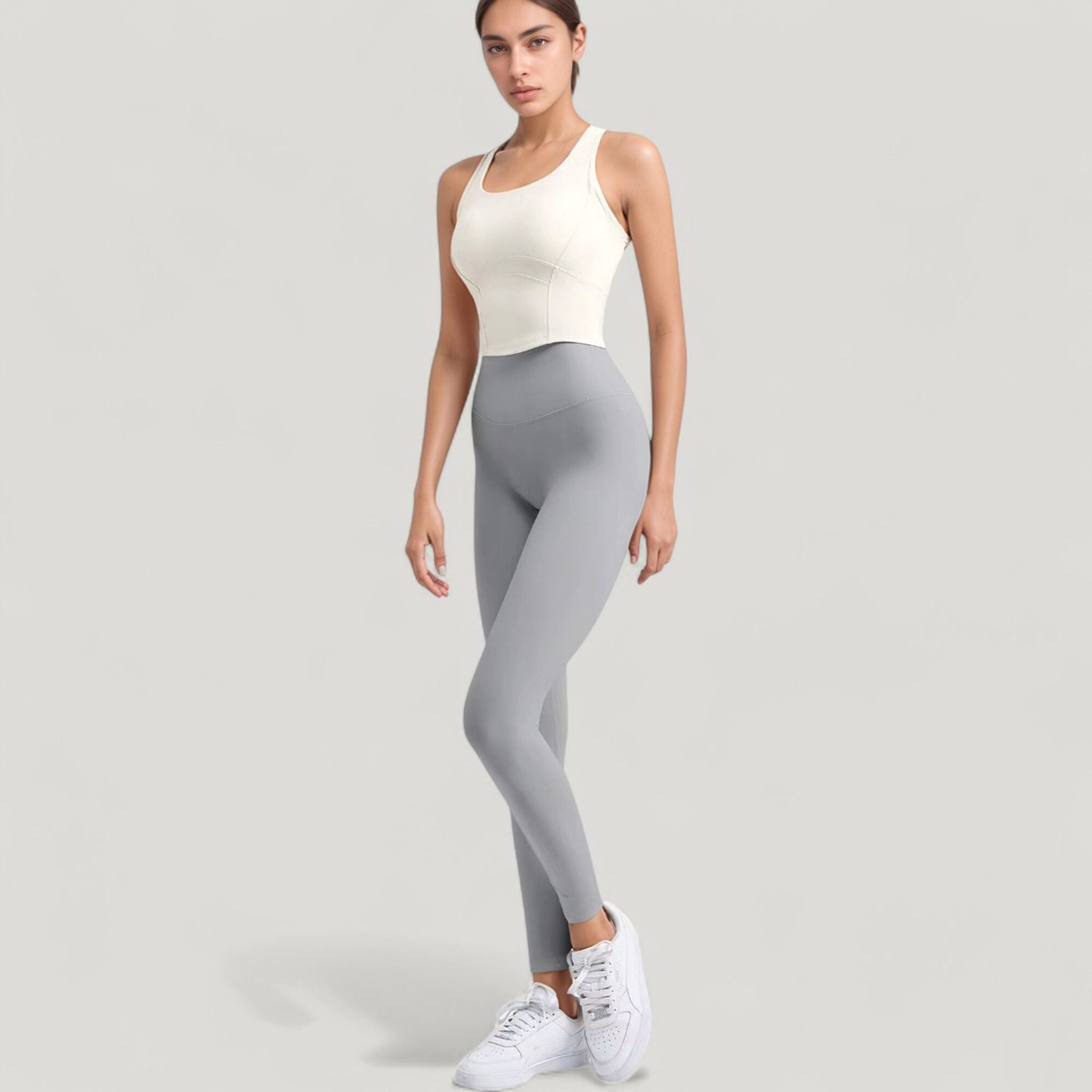 Anna-Kaci Active Women's High Waist Full Length Leggings with Wide Waistband