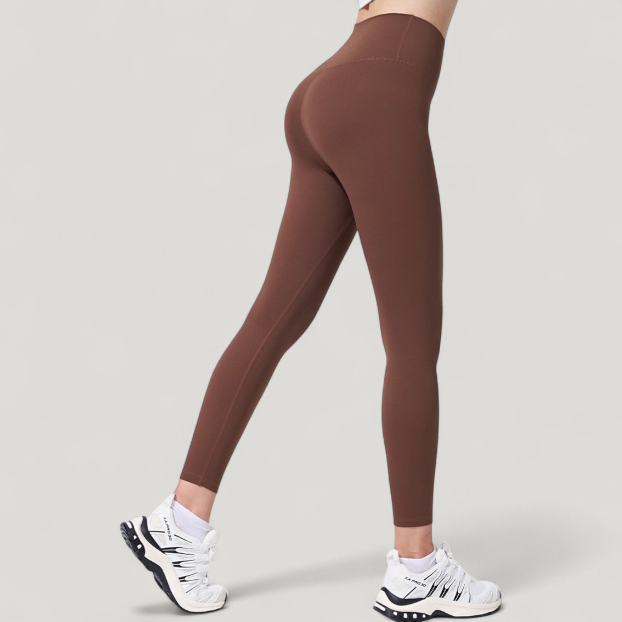 Anna-Kaci Active Women's High Waist Full Length Seamless Leggings with Contoured Fit