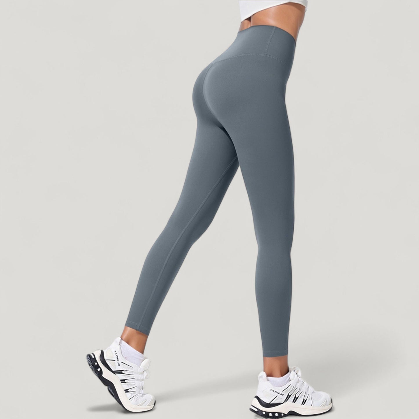 Anna-Kaci Active Women's High Waist Full Length Seamless Leggings with Contoured Fit